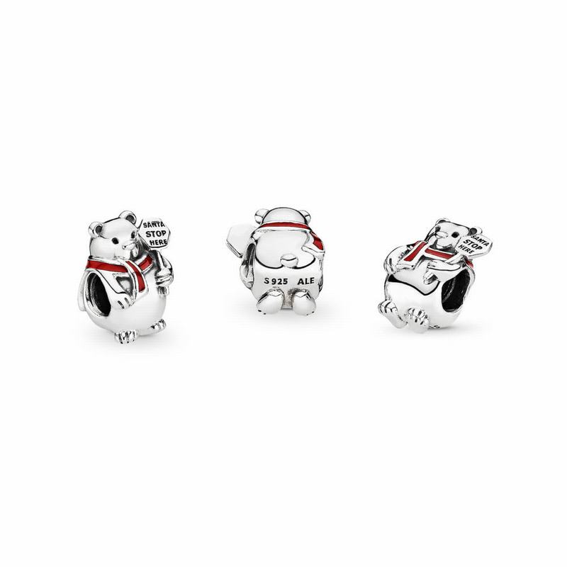 Pandora Christmas Polar Bear Charm NZ, Sterling Silver (729154-ESP)